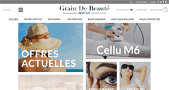 Desktop Screenshot of graindebeaute-merville.fr